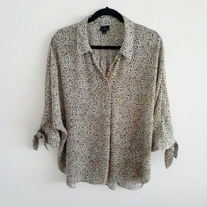 Worthington Animal Print Blouse